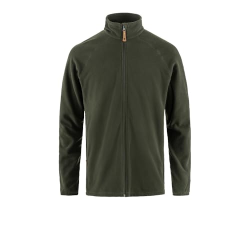 Fjällräven Herren Övik Lite Fleece Jacke, Deep Forest, L