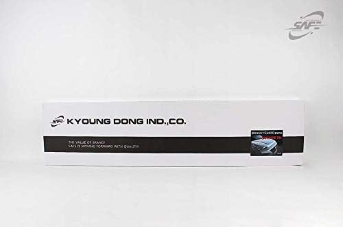 AUTO CLOVER Safe Chrome Hood Deflectors Bonnet Guards for 2019 Hyundai Santa Fe