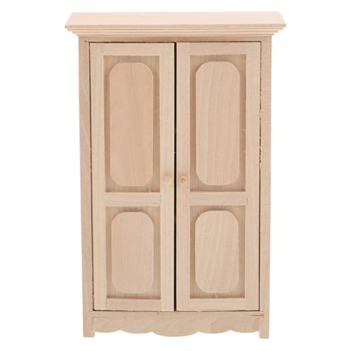 YARNOW Mueble En Miniatura Estantería Estantería Armario De Almacenamiento En Miniatura Muebles Vintage para Casa De Muñecas Estantería para Casa De Muñecas En Miniatura Madera