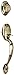 Dakota Double Cylinder Entrance Handleset Finish: Antique Brass