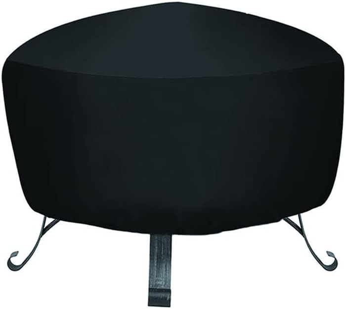 TheElves Fire Pit Cover,32 Inch Round Firepit Covers Gas Fireplace Propane Fire Pit Table Cover - 32 x 16 Inch