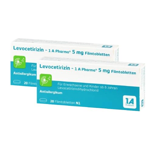 LEVOCETIRIZIN-1A Pharma 5 mg Filmtabletten (2x20St)