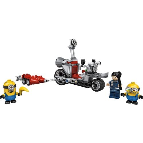 Image of LEGO 75549 Minions Unstoppable Bike Chase Construction Toy with Gru, Bob and Stuart Minion, Movie Gift Idea for Girls and Boys Ages 6 and Up
