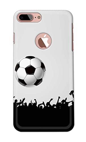 Image of Printed Hard Back Cover Case for Apple iPhone 7+ Plus Logo | iPhone 8+ Plus Logo Back Cover (Football Icon) -1302
