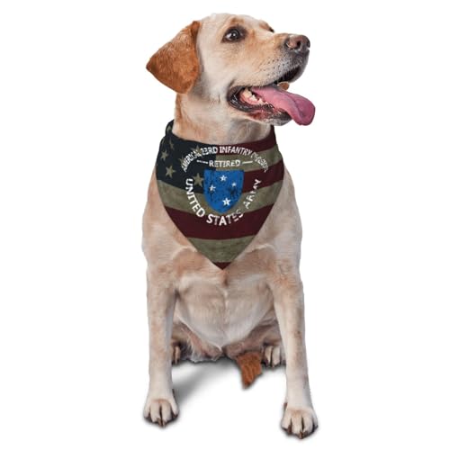 Americal 23rd Infantry Division Retired United States Army Dog Scarf Pet Bandana Cat Pet Bibs