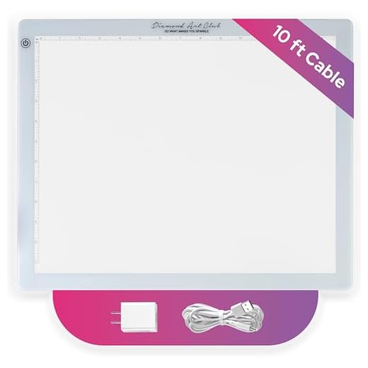 Diamond Art Club Light Pad, USB LED Light Board for Diamond Painting and DIY Crafting, 5D Diamond Art Tools and Accessories, 16.6" x 13.5"
