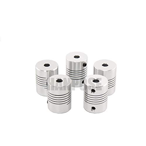 SUOFEILAIMU-PHONE CASE Metal Coupler 5PCS Flexible Coupling OD 19x25mm for CNC Motor Jaw Shaft Coupler 5mm x 8mm (Inner Diameter : 5x5)