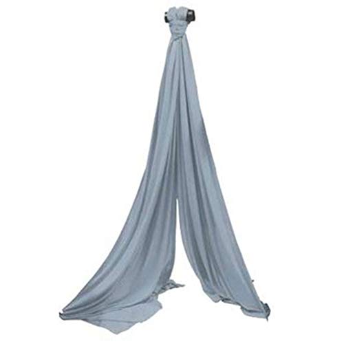 SchenkSpass Tessuto Aereo acrobatica, Danza Aerea e Circo 9 m (Metri) per Un soffitto di 4 – 5 m Altezza, Grigio-Argento