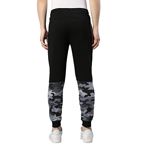 Image of Hubberholme Men's Cotton Slim Fit Camouflage Joggers - Athleisure Track Pant with Drawstring Elastic Waistband for Jogging, Gym, Sports & Dailywear