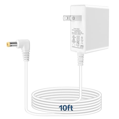 EGK 10Ft AC Adapter for Omron Blood Pressure Monitor (All Series), 6V Hem-ADPTW5 USA UL Listed Charger Replacement, 3M Power Cord