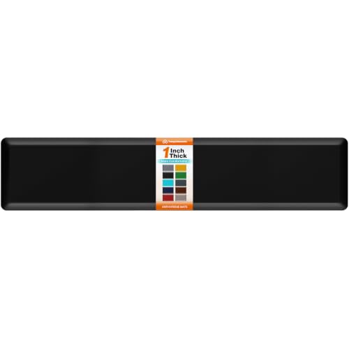 Image of 1-Inch Thick Anti-Fatigue Mat for Kitchen and Standing Desk,20 inchx94.5 inch,Black