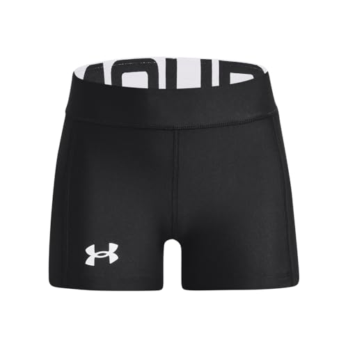 Under Armour Girls Utility Softball Slider Shorts (001) Black / / White Youth Large