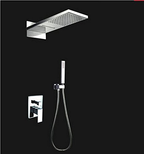 Mitigeur douche avec douchette et cascade pour une salle de bain spa moderne