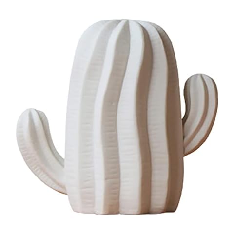VOSAREA Ceramic Cactus Figurine for Home Decoration Cover