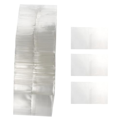 GLEAVI 400 Pcs Waterproof Heat Shrink Film Bottle Sealer Wrap Bags for 2.8-3cm Diameter Glass Bottles Packaging and Dustproof Industrial Shrink Wrap