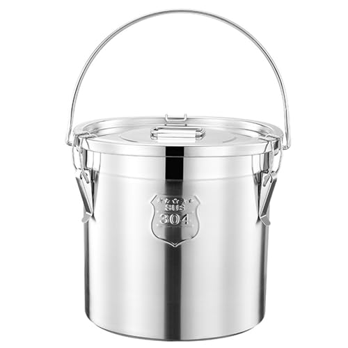 Barattolo ermetico in acciaio inox con coperchio, contenitore ermetico per alimenti per cucina e ristorante, contenitore durevole per mantenere la freschezza