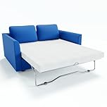 Rhyme source 4.5 Inch Cold Gel Memory Foam Mattress Replacement for Sleeper Sofa and Couch Beds - Queen Size CertiPUR-US Certified (Sofa Not Included)