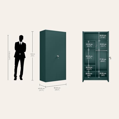Image of Interio by Godrej Flynn NX 2-Door Steel Almirah