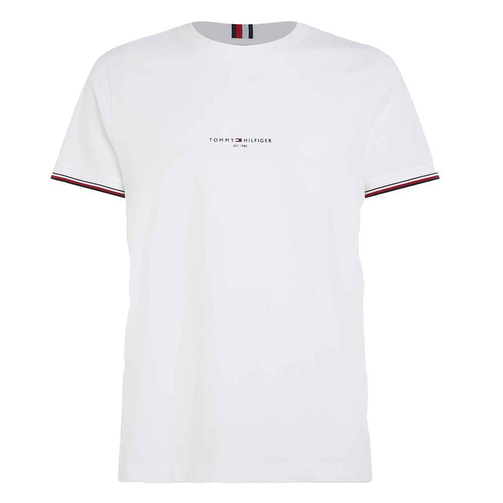 Tommy Hilfiger Koszulki męskie S/S, Biały (biały), XXL