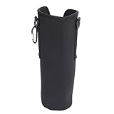 Althwuyu Taza Manga, tumblers de café aislables Reutilizables Cubierta, Verde Oscuro con Correa de Hombro Desmontable para Viajar