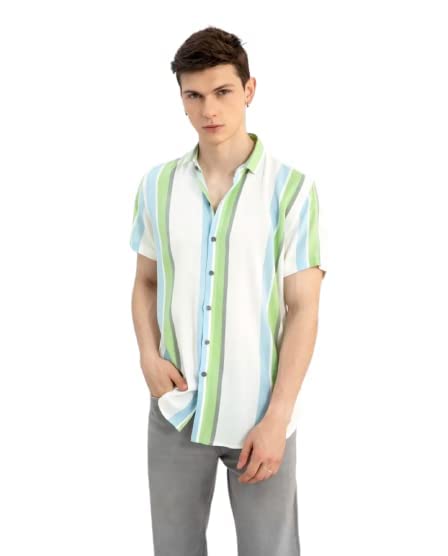 Image of Funky Printed Shirt for Men Half Sleeves