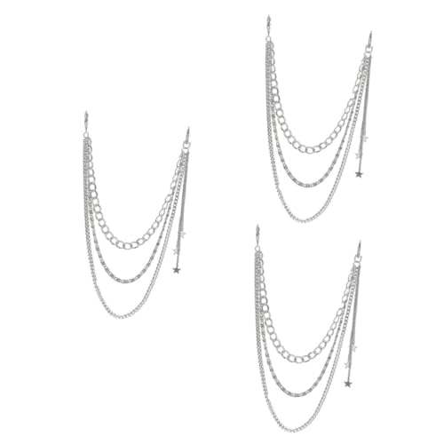 Cadena de cintura de punk plata para pantalones y faldas Beavorty