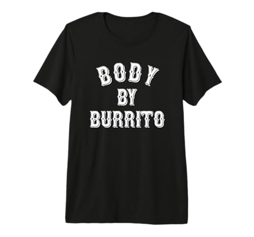 Body By Burrito Tattoo Style, Fitness, Body Positive, Gains Premium Tri-Blend T-Shirt