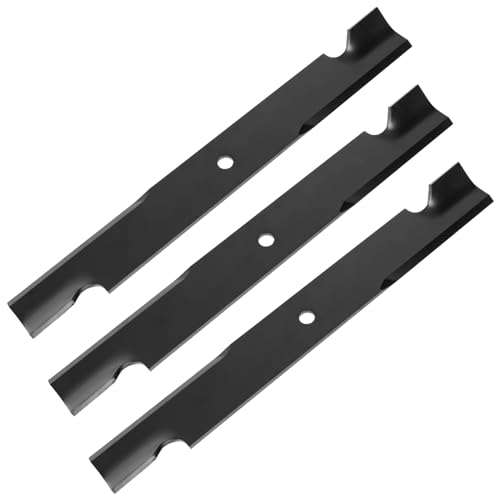 IDEASURE 115-9649-03 Lawn Mower Blades for 60" Deck, High Lift Notched Blades Compatible with Ex-Mark, Toro, Titan ZX MX 6000 Timecutter 6000, Replaces 105-7718-03, 115-9649, 133-2127, 3 Pack