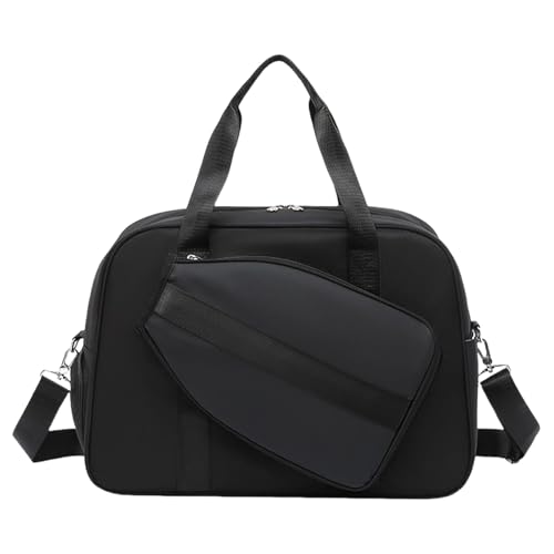 Ceprznvey Bolsa de Raquetas de Pickleball, Bolsa De Hombro Deportivo Para Pickleball Con Compartimento Para Zapatos, Gran Capacidad Correa De Hombro Almacenamiento Equipo Deportivo Entrenamiento