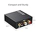 Digital to Analog Audio Converter 192KHz, DAC Digital SPDIF Coaxial Optical Convert to L/R RCA, Toslink Optical to 3.5mm Jack Audio Adapter for PS4 HD DVD Home Cinema Systems