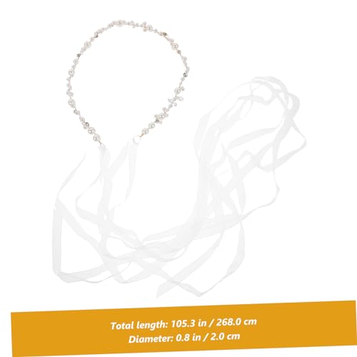 Wedding Pearl Belt for Bride Dress Elegant Rhinestone Ribbon Accessory Versatile Sash for Weddings Formal Events and More Stylish Bridal Belt for Dresses and Outfits2