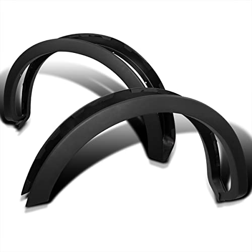 Spec-D Tuning 4PC Front + Rear Factory Style Wheel Covers Fender Flares Black Compatible with Ford F150 2004-2008, 2007-2008 Mark LT Styleside