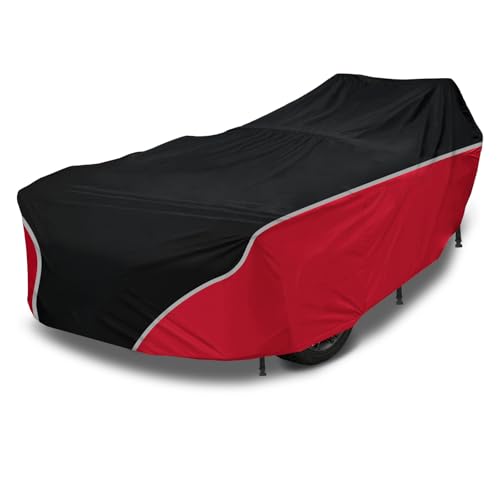 Polaris Slingshot Full Cover for Base S SL SLR R 420D Waterproof Windproof Outdoor Cover with Triple Straps Reflective Strip & Storage Bag Fits Models Without Roof