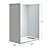WOODBRIDGE 60 in. L x 36 in. W x 75 in. H Alcove Solid Surface Shower Combo Kits with Glue Up Shower Walls in Matte White and Single Threshold Shower Base in White with Right Drain and Black Cover