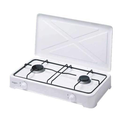 Bastilipo - Cocina de Gas Butano o Propano, 2 Fuegos, Con quemador desmontable, Eficiencia energética A++