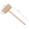 GP 16Pcs Wooden Crab Mallets، German Style، 7.75 Straight Head، Wood Color، 0.46kg
