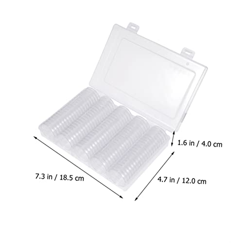 Estuche redondo plástico para monedas COHEALI miniatura 5