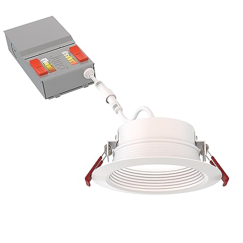 Juno Canless LED Wafer Light, Round Wafer Downlight, 5-in-1 Switchable White Color Temperature...