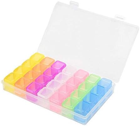 レザー財布用の卸売プラスチックピルボックスケース | ブランドプロモーション | E-link BGSFF トラベルピルケース 28スロット ビタミン 薬 収納ボックス ケース ピルコンテナ オーガナイザー ピルボックス スプリ