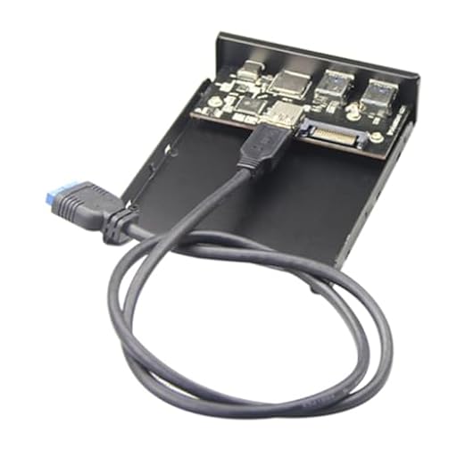 Qusedwey Lector de Tarjetas Interno USB 3.0 Micro-SD/TF Flash 3.5, Panel Frontal USB-C Tipo C, Concentrador de Disquete con Dos Puertos USB 3.0 para 3.5 Pulgadas Abierto | Ya disponible en tu tienda friki favorita! En mundofriki.es!