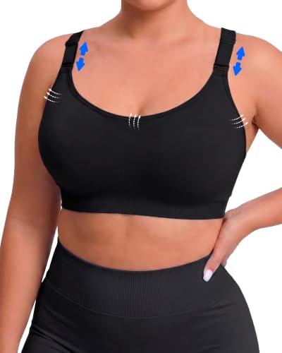 Image of FITTIN Support Sports Bra for Large-Bust: Adjustable for More Workouts