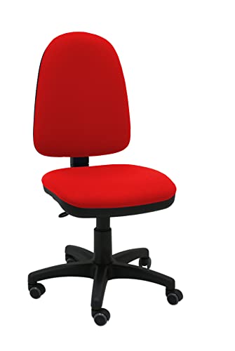 La Silla de Claudia - Silla giratoria de Escritorio Torino para oficinas y hogares ergonómica con Ruedas de parquet (Rojo)