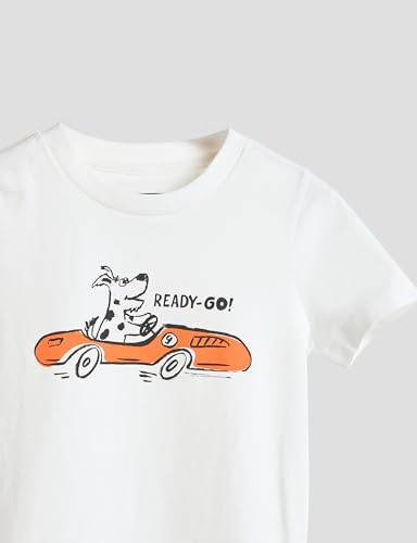 Image of Amazon Brand - Symbol Boys 100% Cotton Graphic Printed Half Sleeves T-Shirt | Age 2-6 Years
