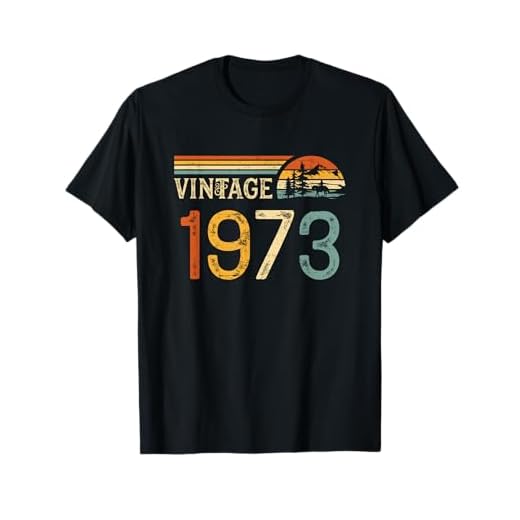 Vintage 1973 49 Años Cumpleaños Hombre Mujer Nacido En 1973 Camiseta