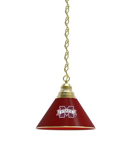 Holland Bar Stool Co. Mississippi State Pendant Light with Brass Fixture by The