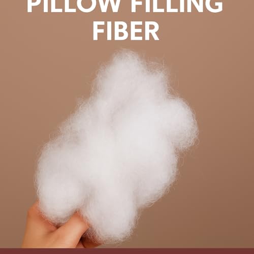 Image of Premium Polyester Fiber Fill, Washable Stuffing for Cushions, Pillows, Soft Toys, Non-Allergenic (4900 Gram)