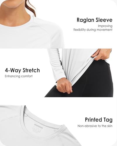 Boladeci Women's Sun Shirts UPF 50+ UV Protection Rash Guard Long Sleeve Swim Shirts Quick Dry Lightweight Workout Tops4