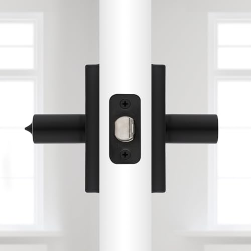 Kwikset Halifax Entry Door Handle with Lock and Key, Secure Keyed Reversible Lever Exterior, for Front Entrance and Bedrooms, Matte Black, Pick Resistant Smartkey Rekey Security and Microban by Kwikset - Image 4
