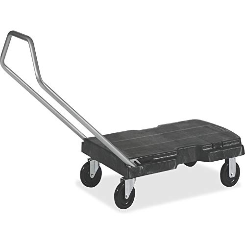 Rubbermaid Commercial Products Convertible Folding Utility Dolly/Cart/Platform Truck with wheels, 400 lbs Capacity, for Moving/Warehouse/Office (FG430000BLA)