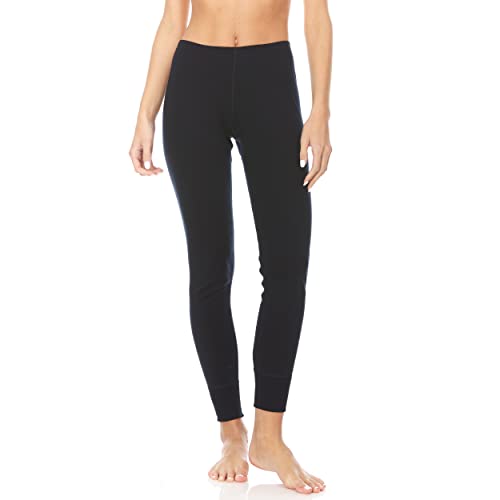 Women's Midweight 100% Merino Wool Base Layer Bottoms - Winter Leggings - Cold Weather Thermals - Anti Odor